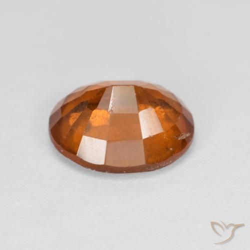Hessonite Garnet Gemstone in 9 x 7 mm (calibrated) Size for Sale, Hessonite Garnet Stone in Medium Orange Color