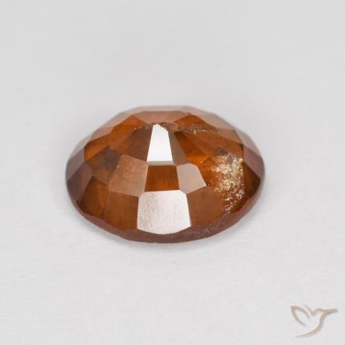 Hessonite Garnet Gemstone in 9 x 7 mm (calibrated) Size for Sale, Hessonite Garnet Stone in Amber Orange Color