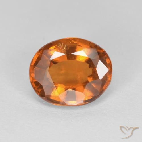 1.56ct Natural Yellowish Orange Hessonite Garnet, Oval, VS