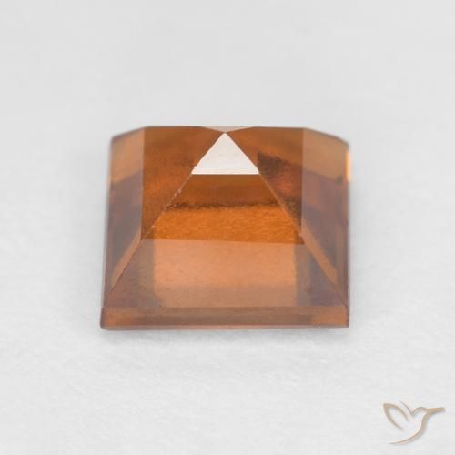 Hessonite Garnet Gemstone in 6 x 6 mm (calibrated) Size for Sale, Hessonite Garnet Stone in Deep Orange Color