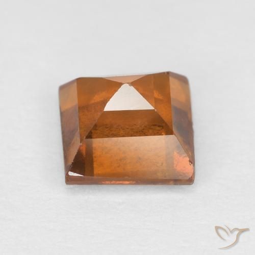 Hessonite Garnet Gemstone in 5 x 5 mm (calibrated) Size for Sale, Hessonite Garnet Stone in Medium Orange Color