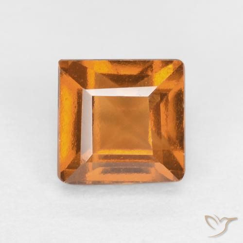 1.07ct Natural Orange Brown Hessonite Garnet, Square, VS