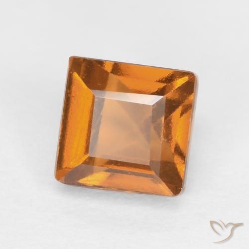 1.07 ct Orange Hessonite Garnet Stone, Natural Hessonite Garnet in Square Facet Shape for Sale