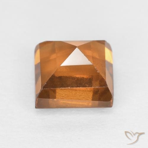 Hessonite Garnet Gemstone in 5 x 5 mm (calibrated) Size for Sale, Hessonite Garnet Stone in Orange Brown Color