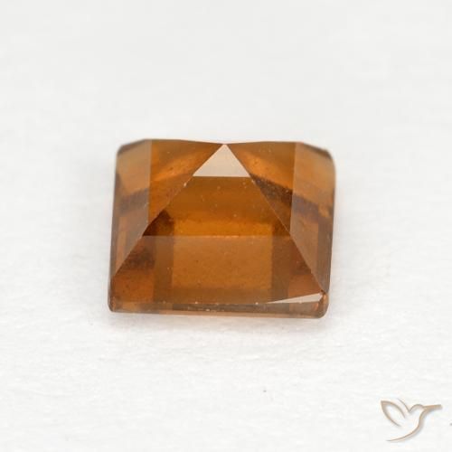 Hessonite Garnet Gemstone in 5 x 5 mm (calibrated) Size for Sale, Hessonite Garnet Stone in Orange Brown Color
