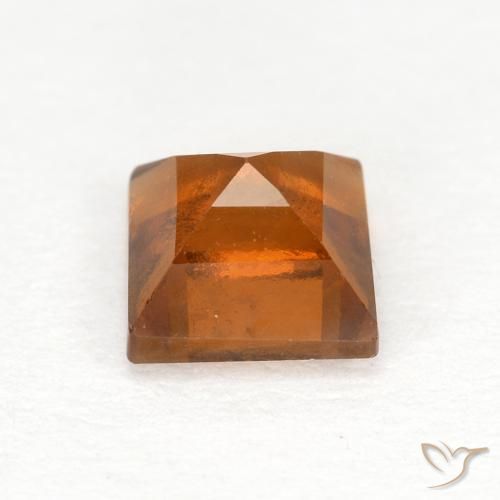 Hessonite Garnet Gemstone in 5 x 5 mm (calibrated) Size for Sale, Hessonite Garnet Stone in Deep Orange Color