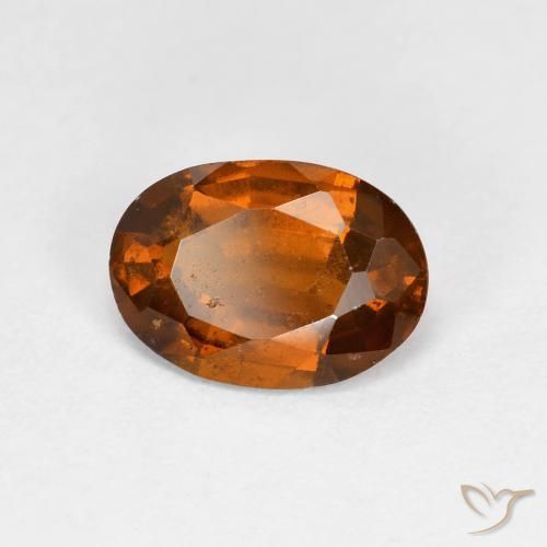 1.79 ct Orange Hessonite Garnet Stone, Natural Hessonite Garnet in Oval Facet Shape for Sale