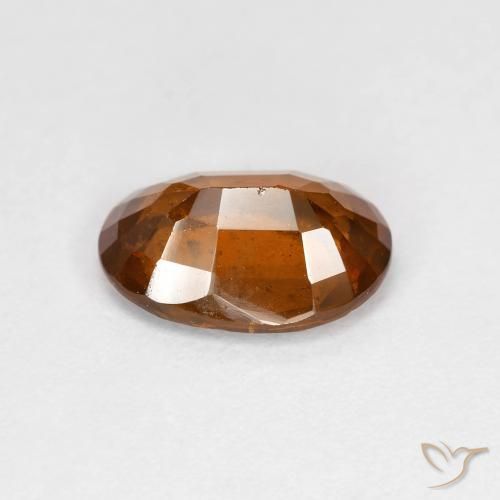 Hessonite Garnet Gemstone in 9.1 x 6.5 mm Size for Sale, Hessonite Garnet Stone in Dark Orange Color