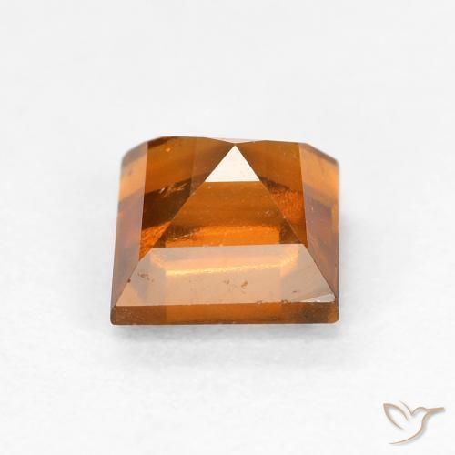 Hessonite Garnet Gemstone in 5 x 5 mm (calibrated) Size for Sale, Hessonite Garnet Stone in Medium-Dark Orange Color