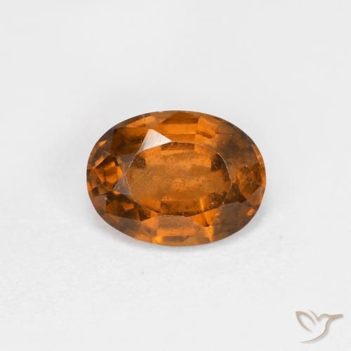 1.16ct Natural Earth Orange Hessonite Garnet, Oval, VS