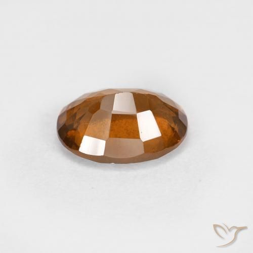 Hessonite Garnet Gemstone in 7.3 x 5.5 mm Size for Sale, Hessonite Garnet Stone in Earth Orange Color