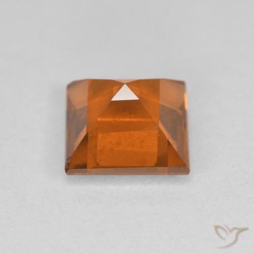 Hessonite Garnet Gemstone in 5 x 5 mm (calibrated) Size for Sale, Hessonite Garnet Stone in Deep Orange Color