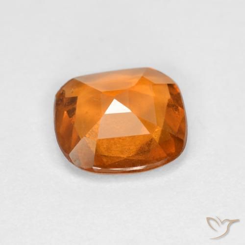 Hessonite Garnet Gemstone in 7 x 7 mm (calibrated) Size for Sale, Hessonite Garnet Stone in Deep Orange Color