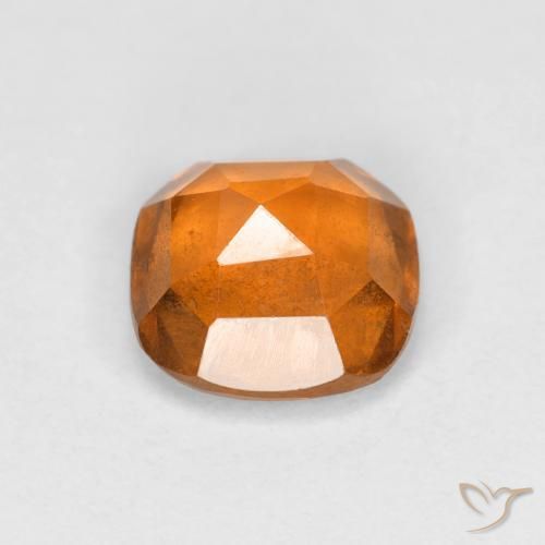 Hessonite Garnet Gemstone in 6 x 6 mm (calibrated) Size for Sale, Hessonite Garnet Stone in Medium Orange Color