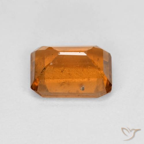 Hessonite Garnet Gemstone in 8 x 6 mm (calibrated) Size for Sale, Hessonite Garnet Stone in Medium Orange Color