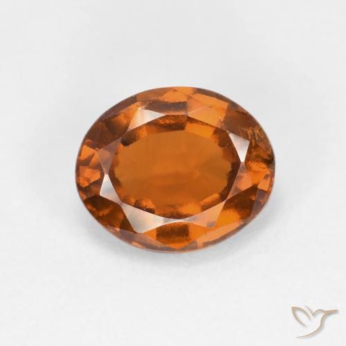 2.00ct Natural Deep Orange Hessonite Garnet, Oval, VS