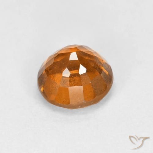 Hessonite Garnet Gemstone in 5.5 mm (calibrated) Size for Sale, Hessonite Garnet Stone in Earth Orange Color