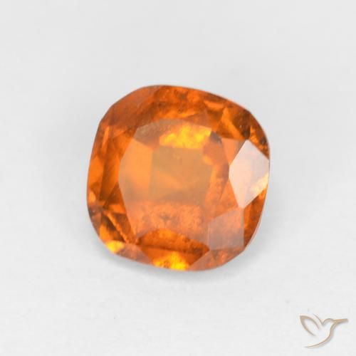 1.13 ct Orange Hessonite Garnet Stone, Natural Hessonite Garnet in Cushion-Cut Shape for Sale
