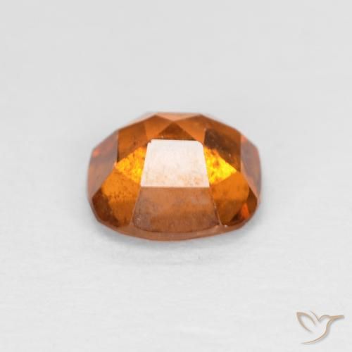 Hessonite Garnet Gemstone in 6 x 6 mm (calibrated) Size for Sale, Hessonite Garnet Stone in Deep Orange Color
