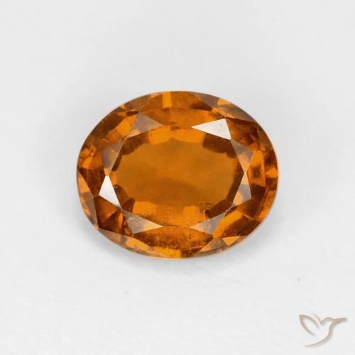 1.57ct Natural Yellowish Orange Hessonite Garnet, Oval, VS-SI