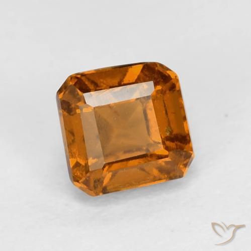 1.01ct Natural Yellowish Orange Hessonite Garnet, Emerald Cut, VS