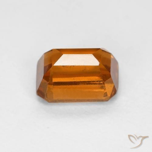 Hessonite Garnet Gemstone in 7 x 5 mm (calibrated) Size for Sale, Hessonite Garnet Stone in Medium Dark-Orange Color