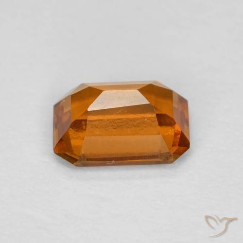 Hessonite Garnet Gemstone in 7 x 5 mm (calibrated) Size for Sale, Hessonite Garnet Stone in Yellowish Orange Color