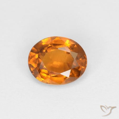 0.94ct Natural Brownish Orange Hessonite Garnet, Oval, VS
