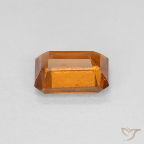 Hessonite Garnet Gemstone in 7 x 5 mm (calibrated) Size for Sale, Hessonite Garnet Stone in Yellowish Orange Color