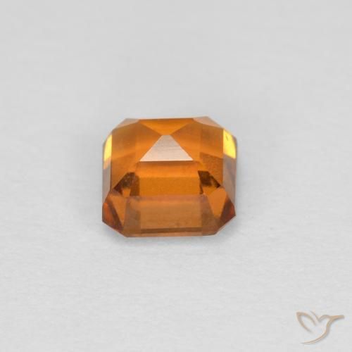 Hessonite Garnet Gemstone in 5 x 5 mm (calibrated) Size for Sale, Hessonite Garnet Stone in Apricot Orange Color