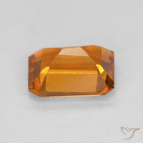 Hessonite Garnet Gemstone in 7 x 5 mm (calibrated) Size for Sale, Hessonite Garnet Stone in Medium Dark-Orange Color