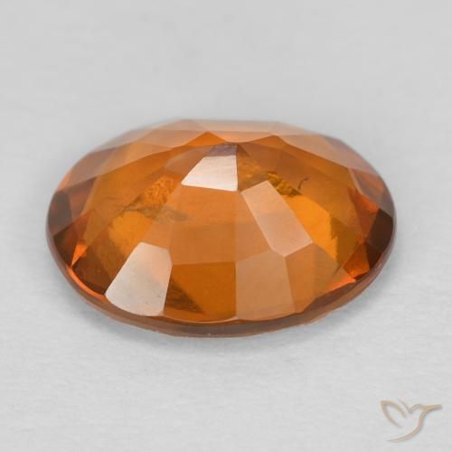 Hessonite Garnet Gemstone in 9 x 7 mm (calibrated) Size for Sale, Hessonite Garnet Stone in Deep Orange Color