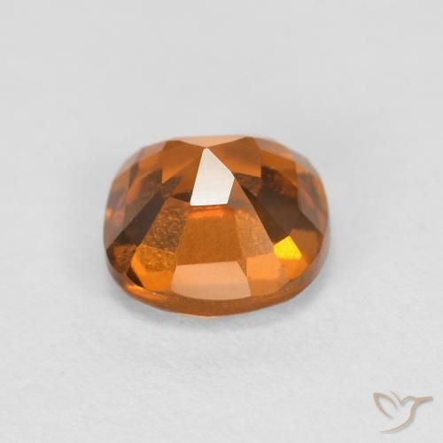 Hessonite Garnet Gemstone in 6 x 6 mm (calibrated) Size for Sale, Hessonite Garnet Stone in Apricot Orange Color
