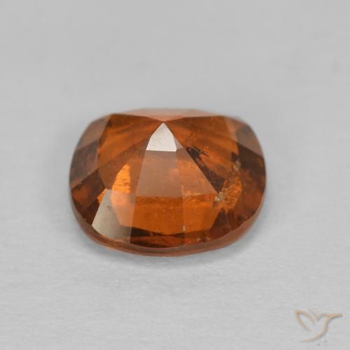 Hessonite Garnet Gemstone in 7 x 7 mm (calibrated) Size for Sale, Hessonite Garnet Stone in Deep Orange Color