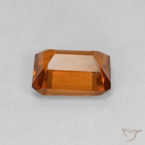 Hessonite Garnet Gemstone in 7 x 5 mm (calibrated) Size for Sale, Hessonite Garnet Stone in Medium Dark-Orange Color
