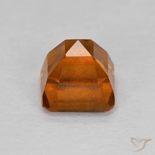 Hessonite Garnet Gemstone in 5 x 5 mm (calibrated) Size for Sale, Hessonite Garnet Stone in Reddish Orange Color