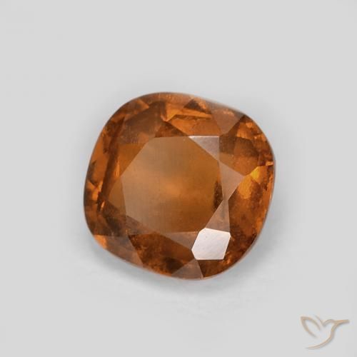 1.12 ct Orange Hessonite Garnet Stone, Natural Hessonite Garnet in Cushion-Cut Shape for Sale