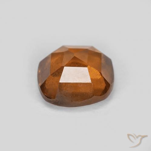 Hessonite Garnet Gemstone in 6 x 6 mm (calibrated) Size for Sale, Hessonite Garnet Stone in Medium Dark-Orange Color