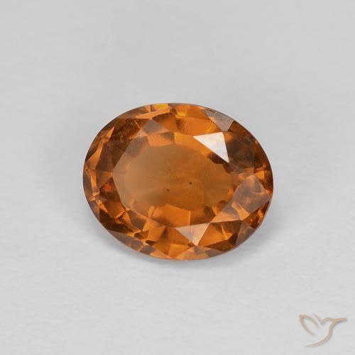 1.16 ct Orange Hessonite Garnet Stone, Natural Hessonite Garnet in Oval Facet Shape for Sale