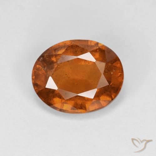 2.54ct Natural Reddish Orange Hessonite Garnet, Oval, VS