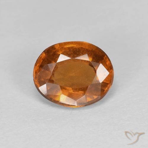 1.26ct Natural Reddish Orange Hessonite Garnet, Oval, VS