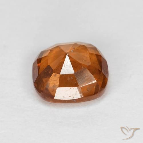 Hessonite Garnet Gemstone in 5.8 x 5.7 mm Size for Sale, Hessonite Garnet Stone in Medium Dark-Orange Color