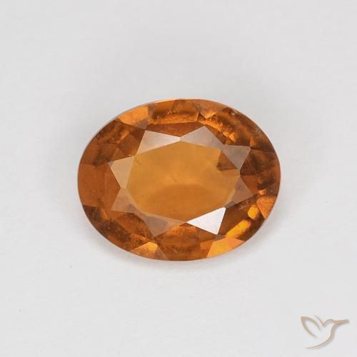 1.11ct Natural Brownish Orange Hessonite Garnet, Oval, VVS-VS