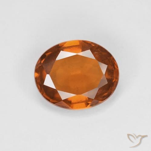 Grenat Hessonite Orange oval facet 8,3 x 6,8mm de Madagascar, poids de 1,81 ct, pierre gemme naturelle Non traité de pureté vvs-vs, 1 pièce de grenat hessonite, couleur : Orange foncé, dureté de Mohs de 6.5 à 7.5 convient aux bijoux de tous les jours, pierre de sagesse, Photo A