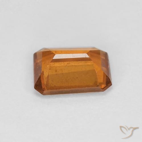 Hessonite Garnet Gemstone in 7 x 5 mm (calibrated) Size for Sale, Hessonite Garnet Stone in Deep Orange Color