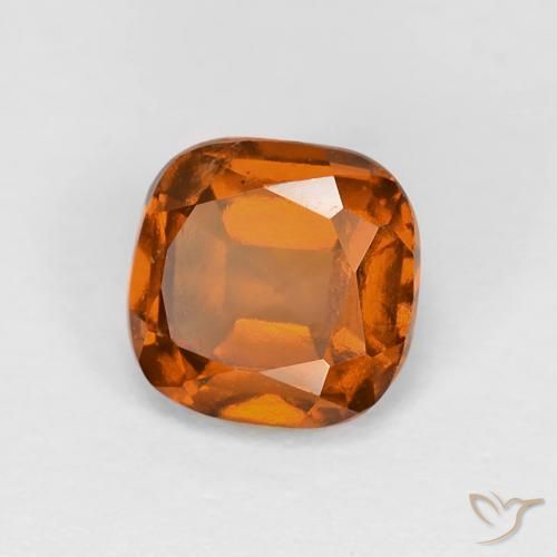 1.17 ct Orange Hessonite Garnet Stone, Natural Hessonite Garnet in Cushion-Cut Shape for Sale