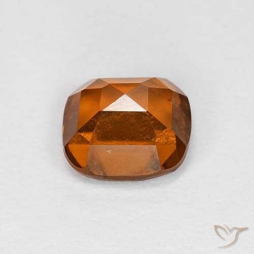 Hessonite Garnet Gemstone in 6 x 6 mm (calibrated) Size for Sale, Hessonite Garnet Stone in Deep Orange Color