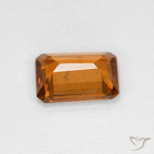 Hessonite Garnet Gemstone in 7 x 5 mm (calibrated) Size for Sale, Hessonite Garnet Stone in Medium Orange Color