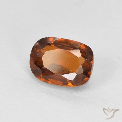 1.58 ct Orange Hessonite Garnet Stone, Natural Hessonite Garnet in Cushion-Cut Shape for Sale