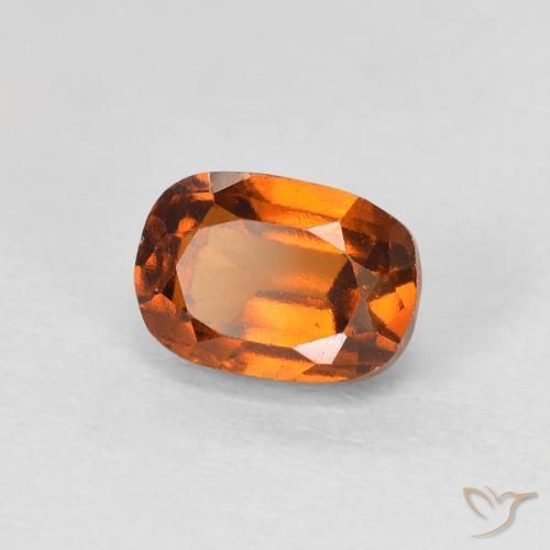 1.64 ct Orange Hessonite Garnet Stone, Natural Hessonite Garnet in Cushion-Cut Shape for Sale